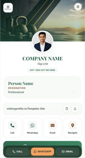 Digital visiting card template 1